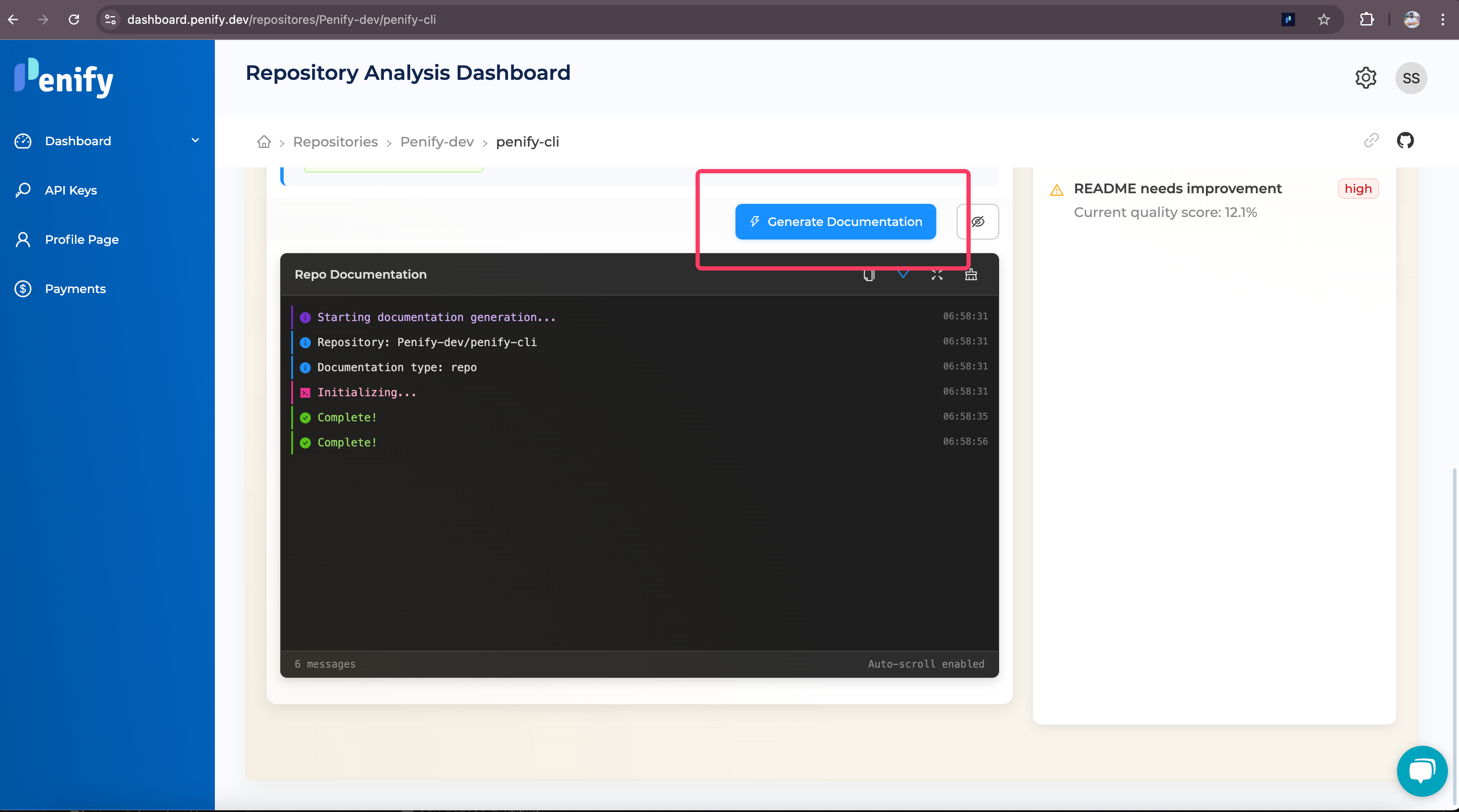 Selected Repository